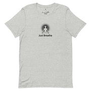 "Just Breathe" Positive Thought Brand Unisex T-Shirt (Black Graphic)