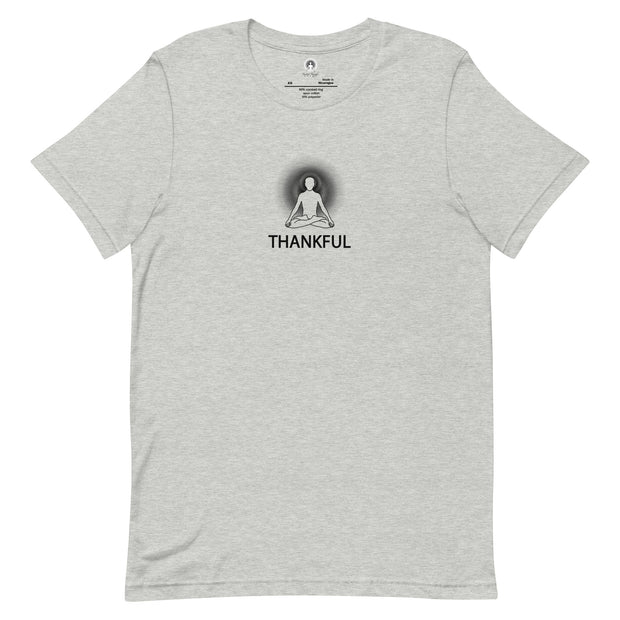 "THANKFUL" Positive Thought Brand Unisex T-Shirt (Black Graphic)