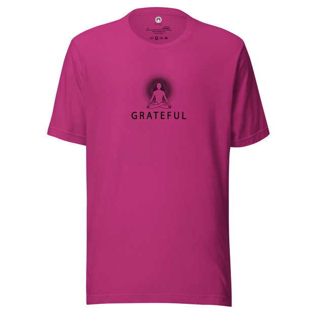 "GRATEFUL" Positive Thought Brand Unisex T-Shirt (Black Graphic)