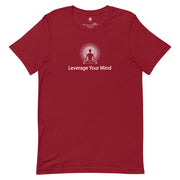 "Leverage Your Mind" Positive Thought Brand Unisex T-Shirt (White Graphic)