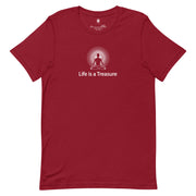 "Life is a Treasure" Positive Thought Brand Unisex T-Shirt (White Graphic)