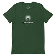 "Celebrate Life" Positive Thought Brand Unisex T-Shirt (White Graphic)