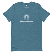 "Awaken Your Essence" Positive Thought Brand Unisex T-Shirt (White Graphic)