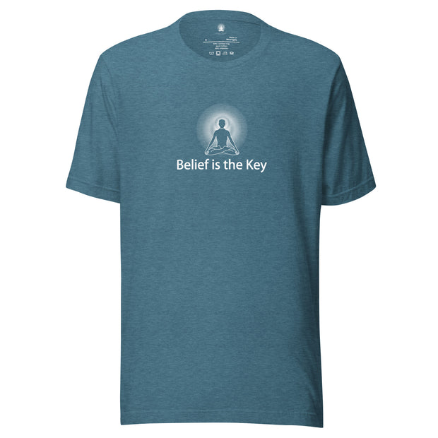 "Belief is the Key" Positive Thought Brand Unisex T-Shirt