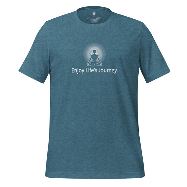 "Enjoy Life's Journey" Positive Thought Brand Unisex T-Shirt (White Graphic)