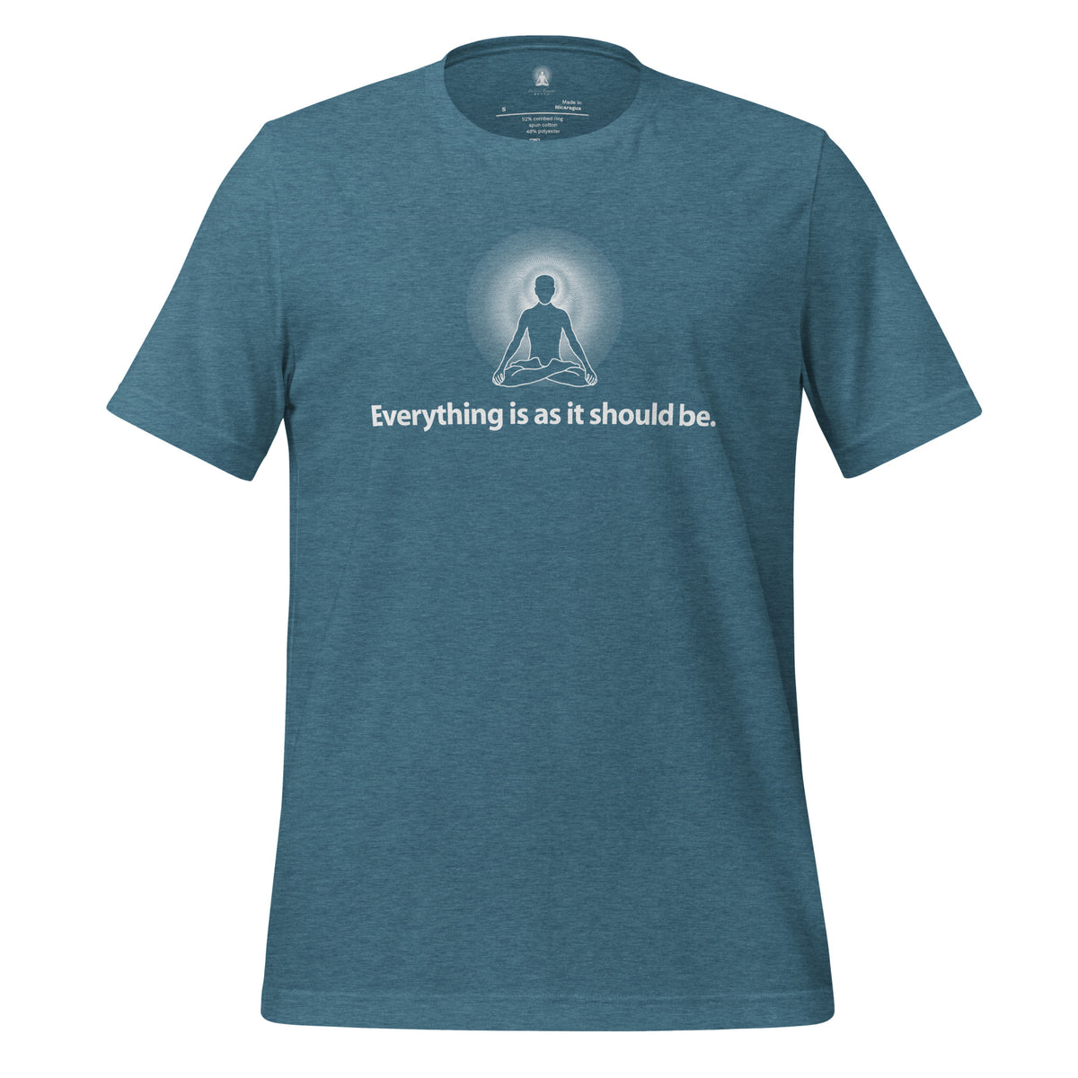 "Everything is as it should be" Positive Thought Brand Unisex T-Shirt (White Graphic)
