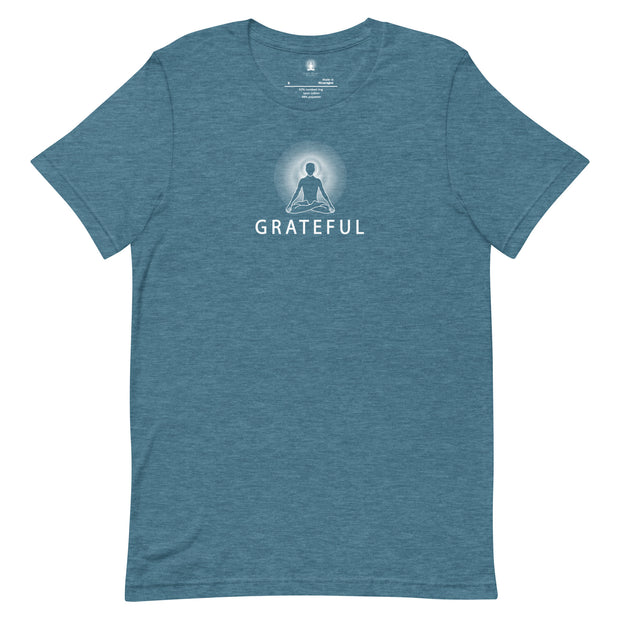 "GRATEFUL" Positive Thought Brand Unisex T-Shirt (White Graphic)