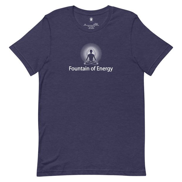 "Fountain of Energy" Positive Thought Brand Unisex T-Shirt (White Graphic)