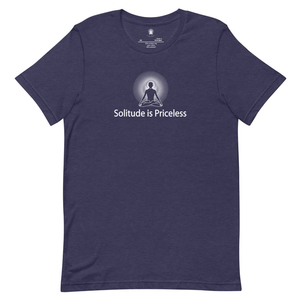 "Solitude is Priceless" Positive Thought Brand Unisex T-Shirt (Black Graphic)