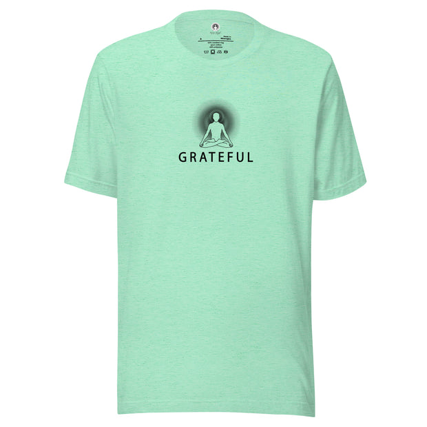 "GRATEFUL" Positive Thought Brand Unisex T-Shirt (Black Graphic)