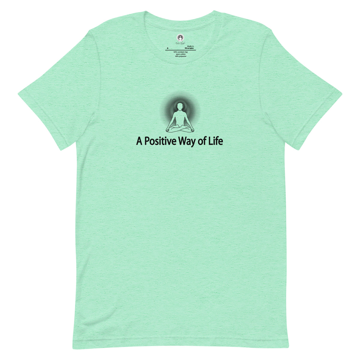 "A Positive Way of Life" Positive Thought Brand Unisex T-Shirt (Black Graphic)