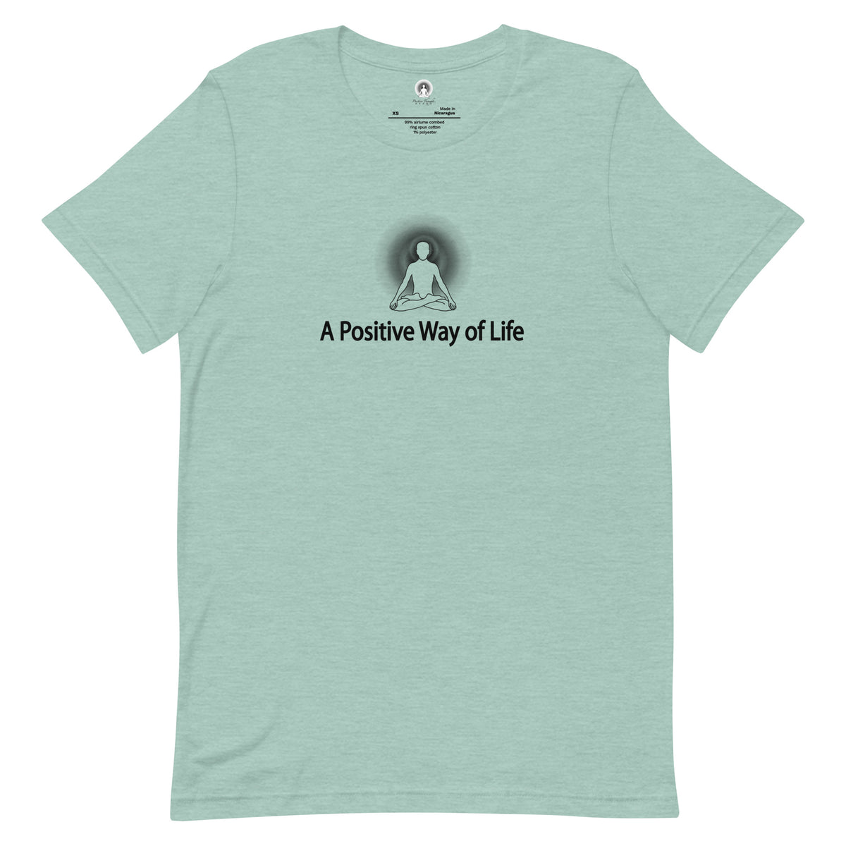 "A Positive Way of Life" Positive Thought Brand Unisex T-Shirt (Black Graphic)