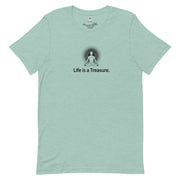"Life is a Treasure" Positive Thought Brand Unisex T-Shirt (Black Graphic)