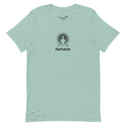 "Namaste" Positive Thought Brand Unisex T-Shirt (Black Graphic)