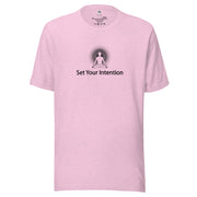 "Set Your Intention" Positive Thought Brand Unisex T-Shirt (Black Graphic)