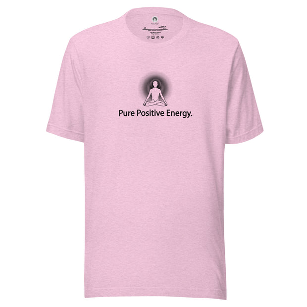 "Pure Positive Energy" Positive Thought Brand Unisex T-Shirt (Black Graphic)