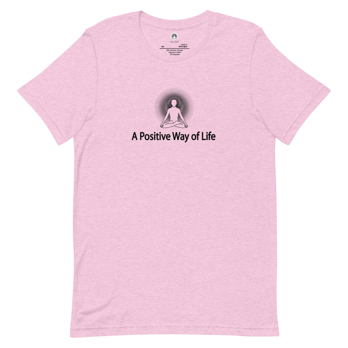 "A Positive Way of Life" Positive Thought Brand Unisex T-Shirt (Black Graphic)