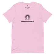 "Awaken Your Essence" Positive Thought Brand Unisex T-Shirt (Black Graphic)