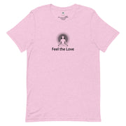 "Feel the Love" Positive Thought Brand Unisex T-Shirt (Black Graphic)