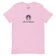 "Life is a Treasure" Positive Thought Brand Unisex T-Shirt (Black Graphic)