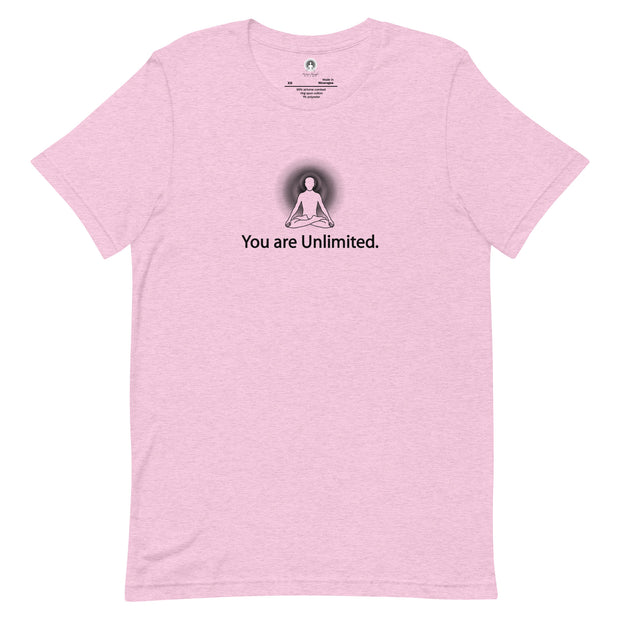 "You Are Unlimited" Positive Thought Brand Unisex T-Shirt (Black Graphic)