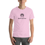"Nourish Your Soul" Positive Thought Unisex T-Shirt (Black Graphic)