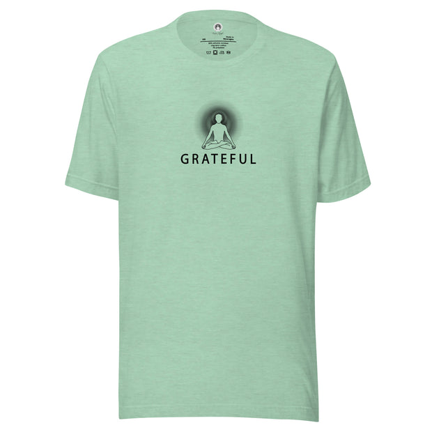 "GRATEFUL" Positive Thought Brand Unisex T-Shirt (Black Graphic)