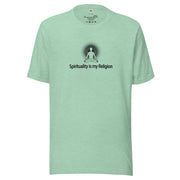 "Spirituality is my Religion" Positive Thought Brand Unisex T-Shirt (Black Graphic)