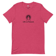 "Life is a Treasure" Positive Thought Brand Unisex T-Shirt (Black Graphic)
