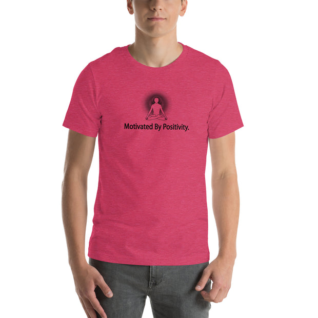 "Motivated by Positivity" Positive Thought Brand Unisex T-Shirt (Black Graphic)