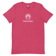 "Grow & Glow" Positive Thought Brand Unisex T-Shirt (White Graphic)