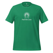 "Feel the Love" Positive Thought Brand Unisex T-Shirt (White Graphic)