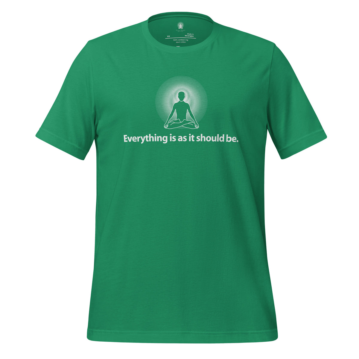 "Everything is as it should be" Positive Thought Brand Unisex T-Shirt (White Graphic)
