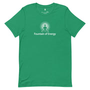 "Fountain of Energy" Positive Thought Brand Unisex T-Shirt (White Graphic)