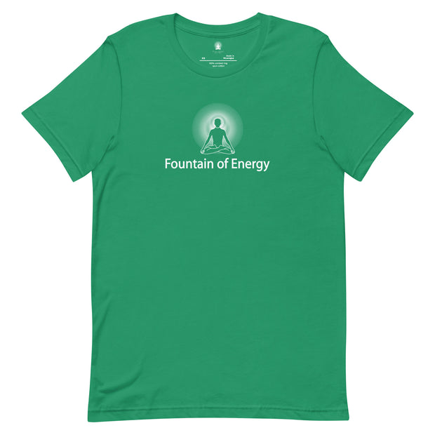 "Fountain of Energy" Positive Thought Brand Unisex T-Shirt (White Graphic)