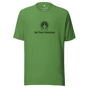 "Set Your Intention" Positive Thought Brand Unisex T-Shirt (Black Graphic)