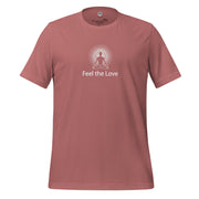 "Feel the Love" Positive Thought Brand Unisex T-Shirt (White Graphic)