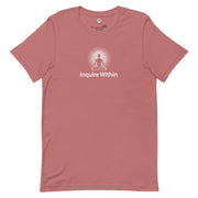 "Inquire Within" Positive Thought Brand Unisex T-Shirt (White Graphic)