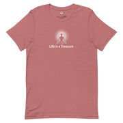 "Life is a Treasure" Positive Thought Brand Unisex T-Shirt (White Graphic)