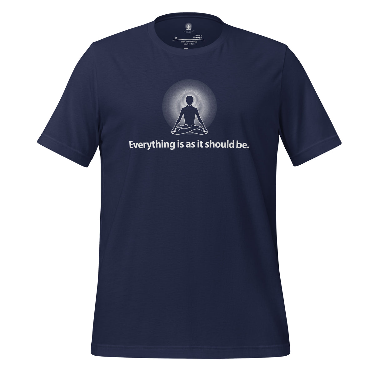 "Everything is as it should be" Positive Thought Brand Unisex T-Shirt (White Graphic)