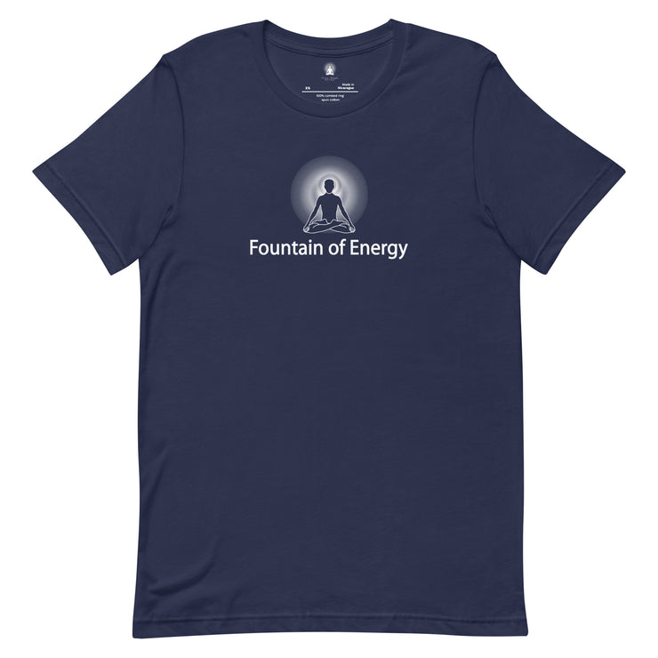 "Fountain of Energy" Positive Thought Brand Unisex T-Shirt (White Graphic)