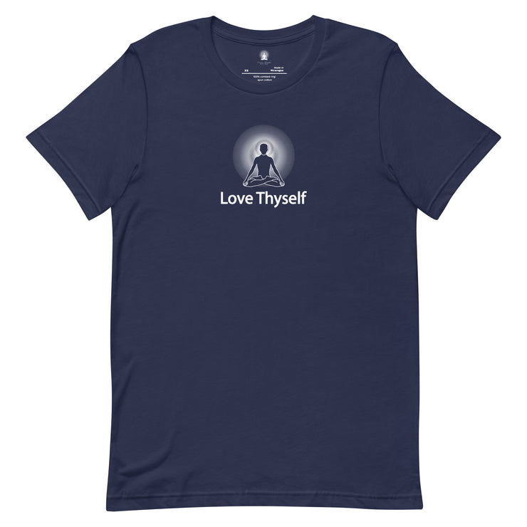 "Love Yourself" Positive Thought Brand Unisex T-Shirt (White Graphic)