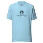 "Spirituality is my Religion" Positive Thought Brand Unisex T-Shirt (Black Graphic)