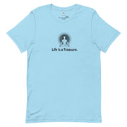 "Life is a Treasure" Positive Thought Brand Unisex T-Shirt (Black Graphic)