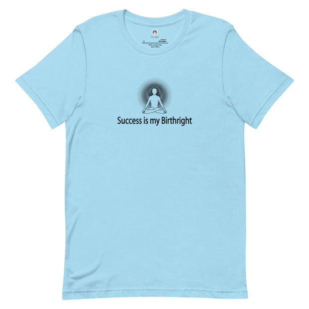 "Success is my Birthright" Positive Thought Brand Unisex T-Shirt (Black Graphic)