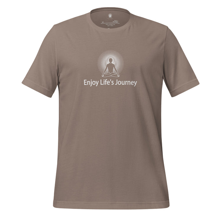 "Enjoy Life's Journey" Positive Thought Brand Unisex T-Shirt (Black Graphic)