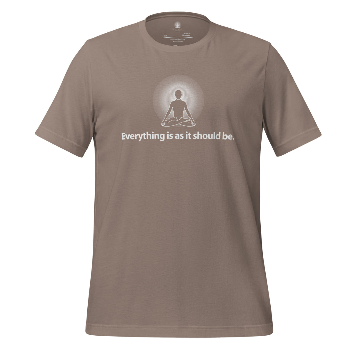 "Everything is as it should be" Positive Thought Brand Unisex T-Shirt (White Graphic)