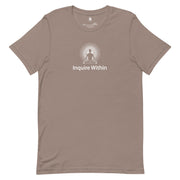 "Inquire Within" Positive Thought Brand Unisex T-Shirt (White Graphic)