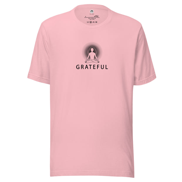 "GRATEFUL" Positive Thought Brand Unisex T-Shirt (Black Graphic)