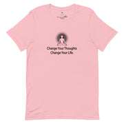 "Change Your Thoughts, Change Your Life" Positive Thought Brand Unisex T-Shirt (Black Graphic)